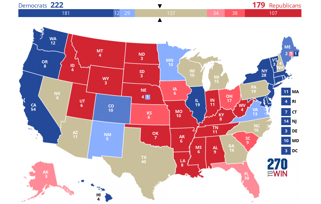 270toWin - 2024 Presidential Election Interactive Map